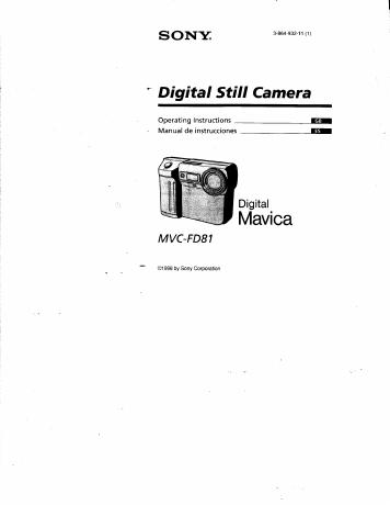 Original manual cover