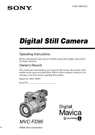 Original manual cover
