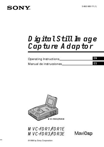 Original manual cover
