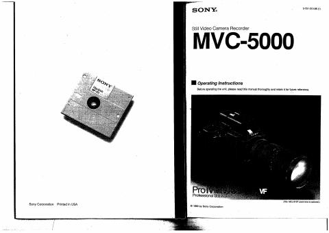 Original manual cover